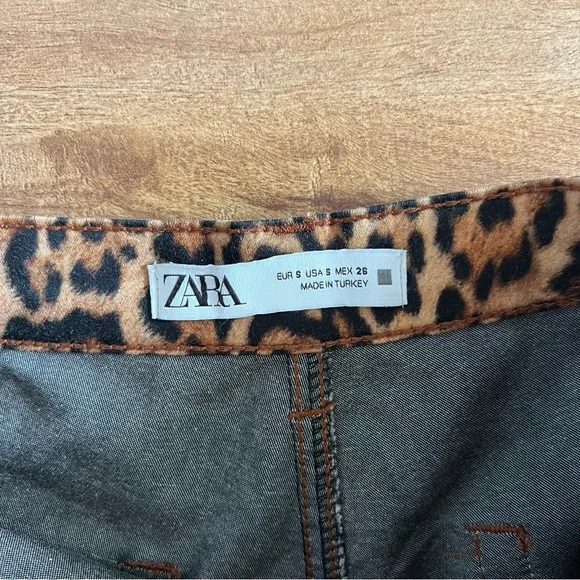 Zara Leopard Print Wrap Skort - Picture 7 of 14